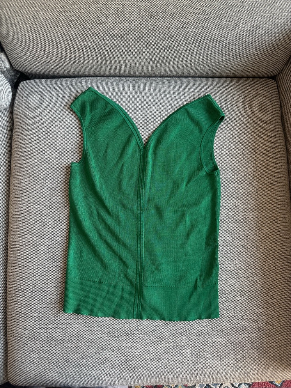Jcrew green v neck top